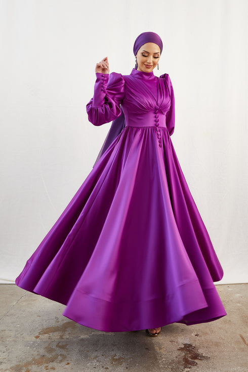 <tc>Alara Fuchsia Islamisches Abendkleid</tc>