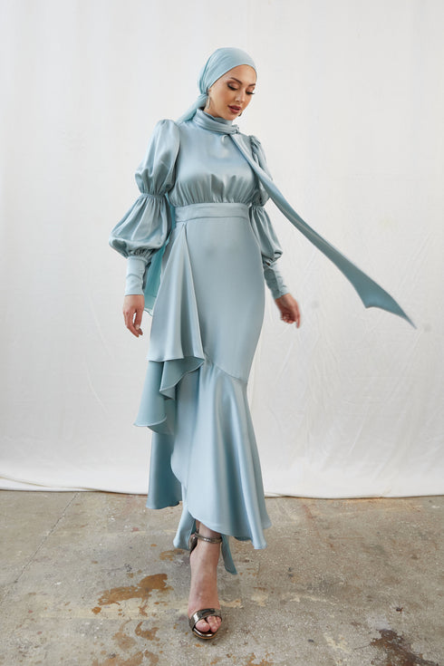 <tc>Birsu Grünes islamisches Abendkleid</tc>