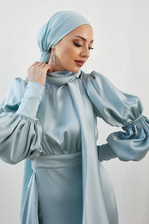 <tc>Birsu Grünes islamisches Abendkleid</tc>