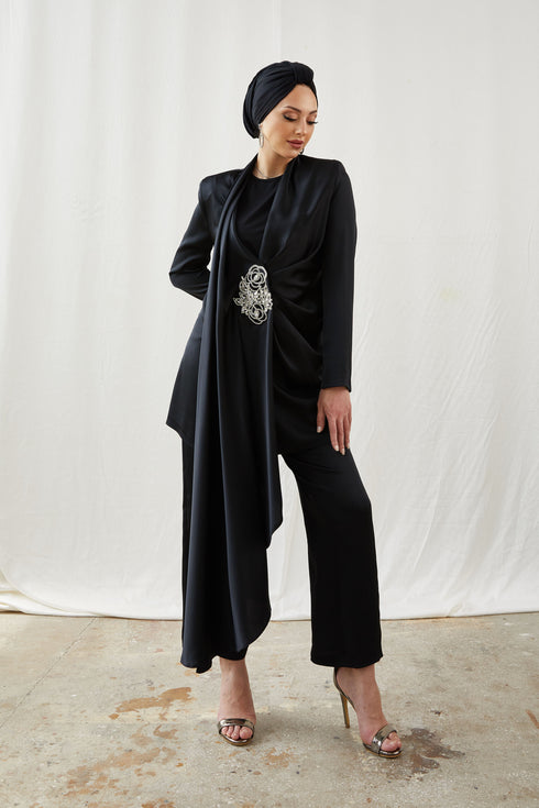 Ensemble Hijab Noir Pierre Duru