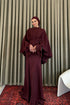 Ferah Bordo Abiye
