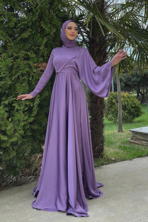 Feraye Koyu Lila Abiye