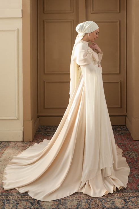 Melisa Taşlı Ekru Abiye