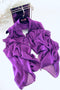 Châle en Mousseline de Soie Violet Cristal