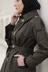 Alina Trench Hijab Vert Kaki