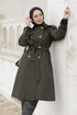 Alina Trench Hijab Vert Kaki