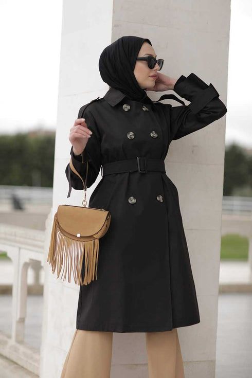 Trench Alina Hijab Noir
