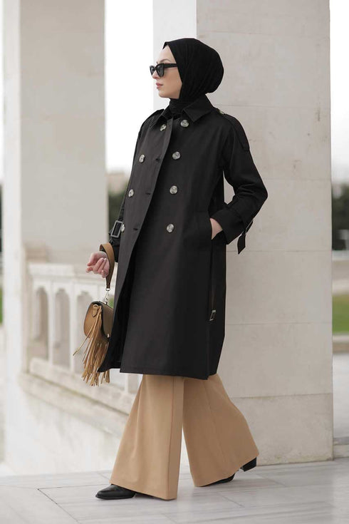 Trench Alina Hijab Noir
