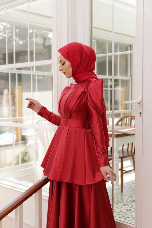 Anka Kırmızı Abiye