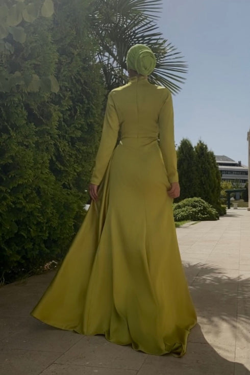 Berra Yağ Yeşili Abiye