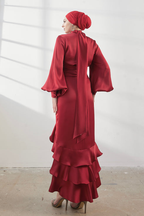 Arya Red Hijab Skirt