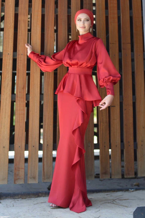 Lina Kırmızı Abiye