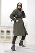 Meyra Trench Hijab Vert Kaki
