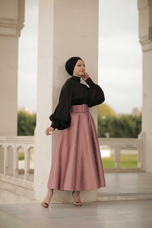 Chemise hijab noire Mina