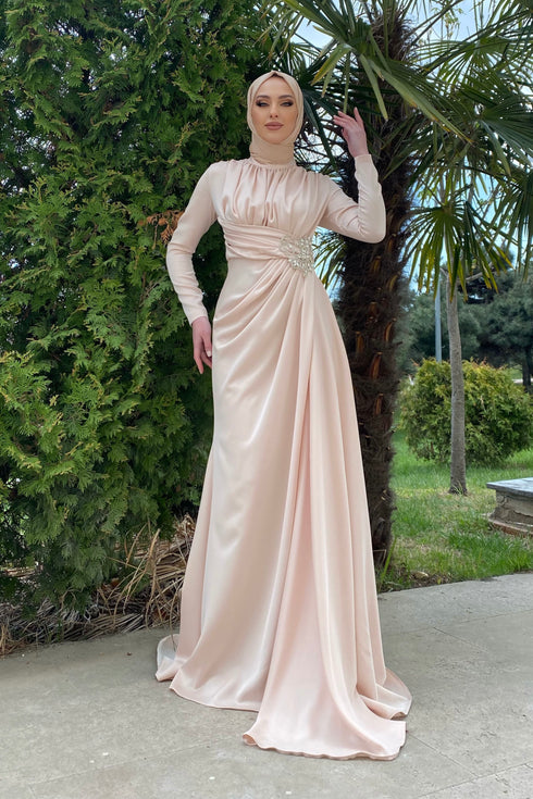 Berra Taşlı Somon Abiye