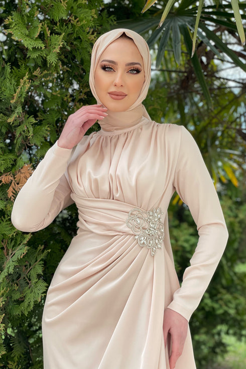 Berra Taşlı Somon Abiye