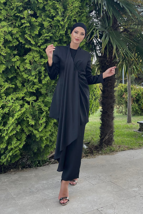 Costume Hijab Noir Duru