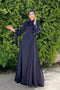 Robe de soirée Elvira bleu marine vêtements islamiques