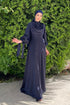 Robe de soirée Elvira bleu marine vêtements islamiques
