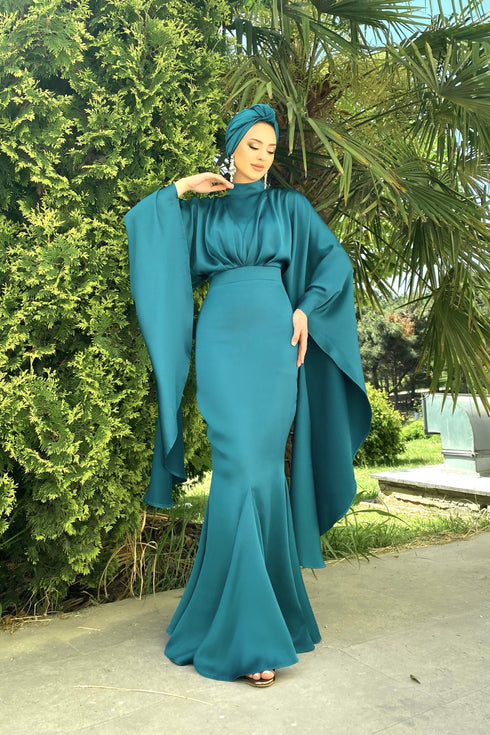 Robe de soirée Erva Petrol Islamic Clothing