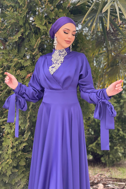 Gözde Morcivert Abiye